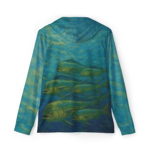 Abisal Mahi-Mahi Men's Long Sleeve UPF 50+ Sun Protection Hoodie Shirt