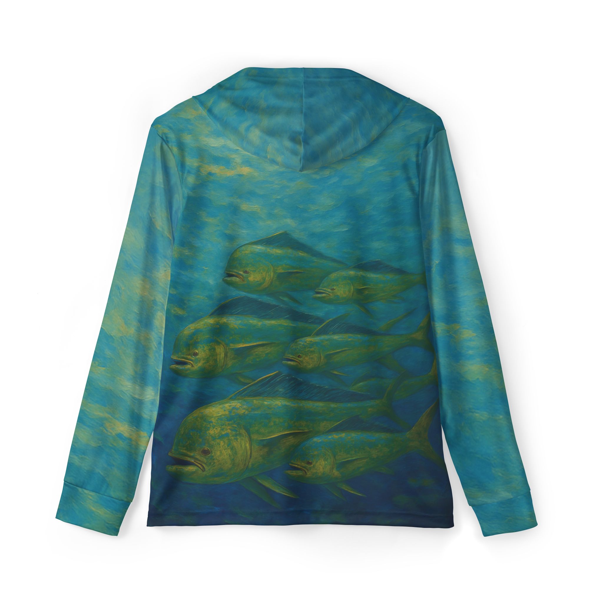 Abisal Mahi-Mahi Men's Long Sleeve UPF 50+ Sun Protection Hoodie Shirt