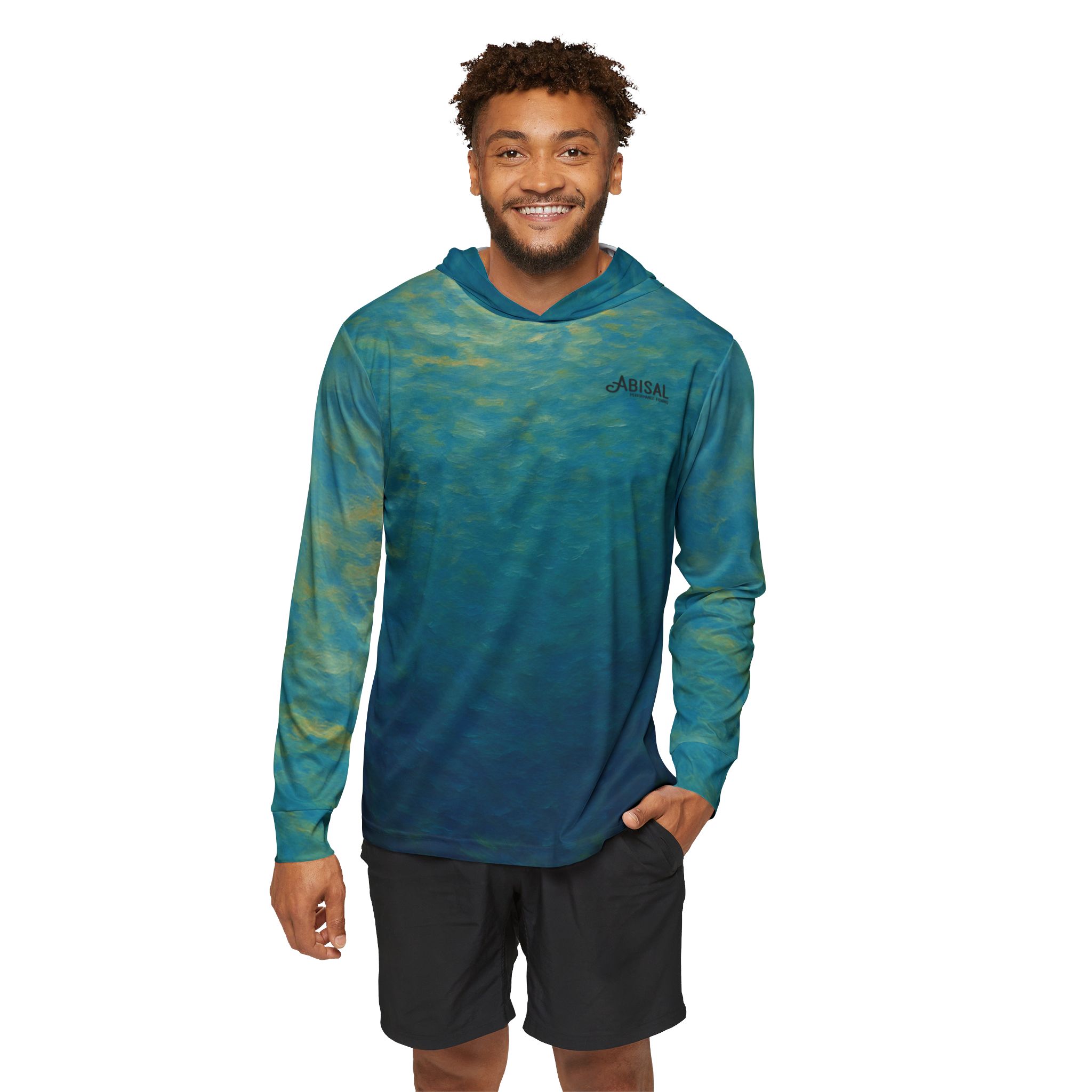 Abisal Mahi-Mahi Men's Long Sleeve UPF 50+ Sun Protection Hoodie Shirt - Image 4